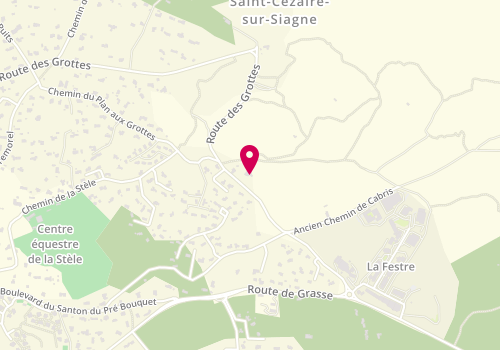 Plan de Cocooning Coiffure, 2079 Route Grottes, 06530 Saint-Cézaire-sur-Siagne