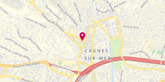 Plan de Aud' & Co Coiffure, 1 avenue de l'Hôtel de Ville, 06800 Cagnes-sur-Mer