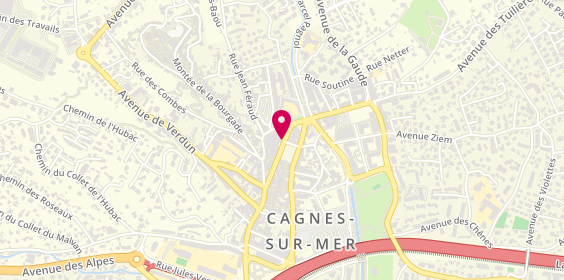 Plan de Jacques Eric Coiffure, 17 avenue Auguste Renoir, 06800 Cagnes-sur-Mer