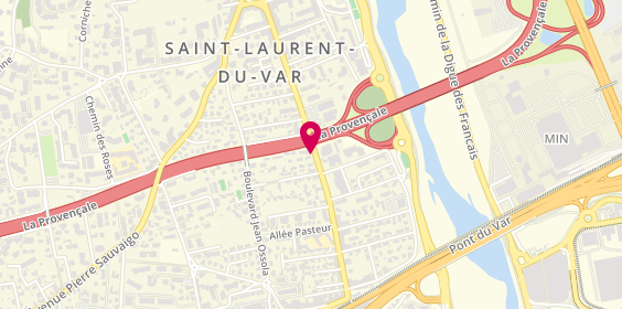 Plan de Delphine Coiffure, 453 avenue du Général de Gaulle, 06700 Saint-Laurent-du-Var