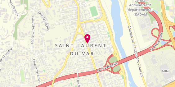 Plan de Lv Coiffure, 848 Avenue General de Gaulle, 06700 Saint-Laurent-du-Var