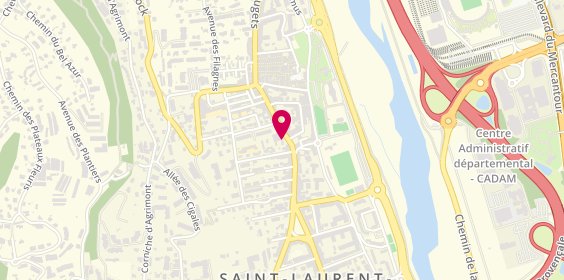 Plan de Diva Coiffure, 412 Avenue General Leclerc, 06700 Saint-Laurent-du-Var