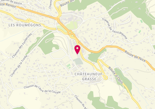 Plan de Chateau Coiffure, 50 Route d'Opio, 06740 Châteauneuf-Grasse
