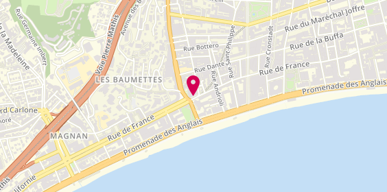 Plan de Cerutti Coiffure, 90 Rue de France, 06000 Nice