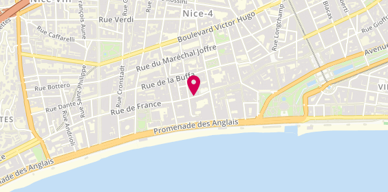 Plan de Le Salon Michel BARBERA Coiffure, 24 Rue de France, 06000 Nice