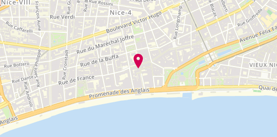Plan de Thierry ANTOINE Coiffure Esthetique, 13 Rue Massenet, 06000 Nice