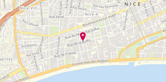 Plan de L'Atelier de Marie : salon de coiffure : coiffeur libanais : hairdresser, 26 Rue de la Buffa, 06000 Nice