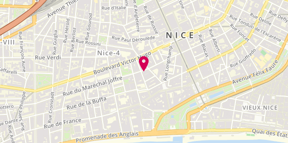 Plan de K & L Coiffure, 15 Rue du Maréchal Joffre, 06000 Nice