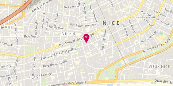 Plan de LM Coiffure, 9 Rue Grimaldi, 06000 Nice