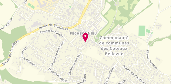 Plan de BOEUF Emmanuel, 12 Place de la Mairie, 31140 Pechbonnieu