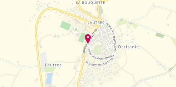 Plan de Laura Coiffure, 15 avenue de Castres, 81440 Lautrec