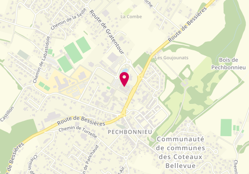 Plan de HUGONENC Sylvie, 21 Route de Bessieres, 31140 Pechbonnieu