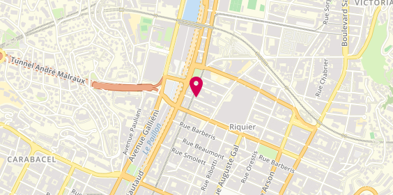 Plan de 4Men, 5 avenue de la République, 06300 Nice