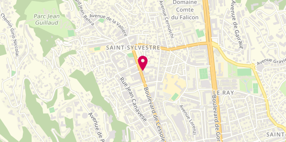 Plan de PANICHI Séverine Georgette Aline, 158 Boulevard de Cessole, 06100 Nice