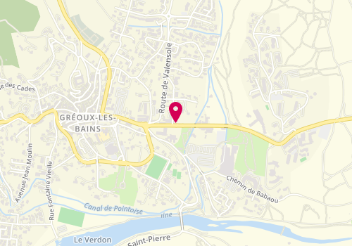 Plan de Le M, le Passy
avenue des Thermes, 04800 Gréoux-les-Bains