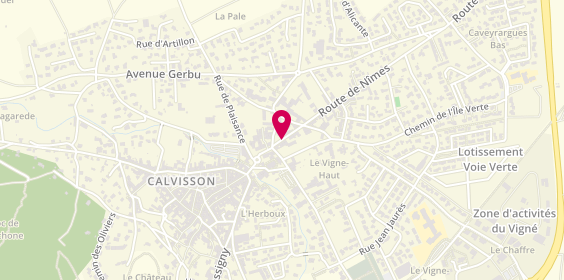 Plan de Artisan Barbier, 2 Route de Nîmes, 30420 Calvisson