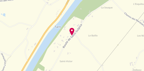 Plan de CANCIAN Magali, Route Saint Sulpice, 81800 Coufouleux