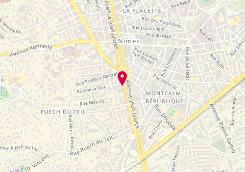Plan de Thibaut Coiffure, 78 avenue Jean Jaurès, 30900 Nîmes