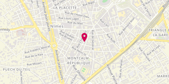 Plan de Luxury coiffure, 45 Rue de la République, 30900 Nîmes