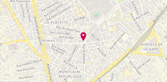 Plan de Proxi Coiff, 14 Rue de la République, 30900 Nîmes