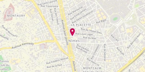 Plan de Sophie Montoya Coiffure, 32 Rue du Mail, 30900 Nîmes