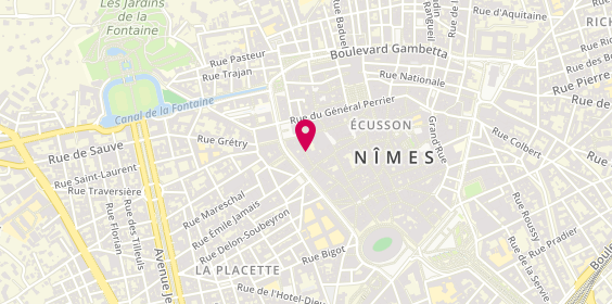 Plan de LOPEZ Daniel / Salon de Coiffure, 8 Rue Maison Carrée, 30000 Nîmes