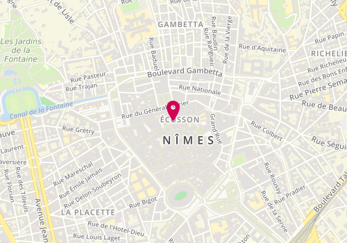 Plan de L'Adresse Coiffure, 3 Rue de la Madeleine, 30000 Nîmes