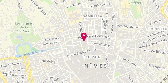 Plan de Pascal Coste, 22 Boulevard Gambetta, 30000 Nîmes
