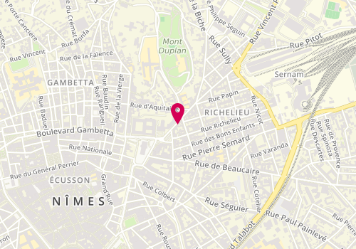 Plan de Sandrine B.coiffure, 8 Rue Vincent Faïta, 30000 Nîmes