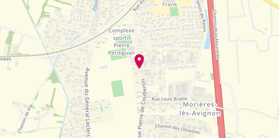 Plan de ABRUZZO Marie, 414 Avenue Pierre de Coubertin, 84310 Morières-lès-Avignon
