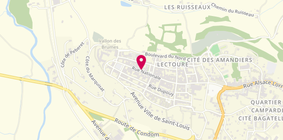 Plan de Sandrine Coiffure, 110 Rue Nationale, 32700 Lectoure