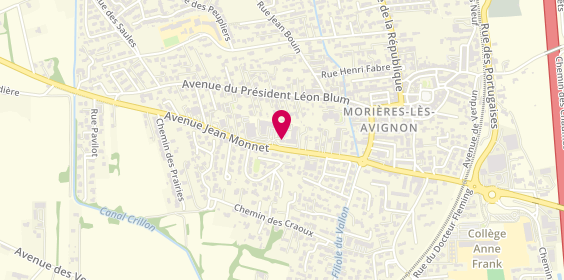 Plan de ADK Beauty, 304 avenue Jean Monnet, 84310 Morières-lès-Avignon