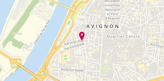Plan de Atelier Coiffeurs, 1 Rue Victor Hugo, 84000 Avignon