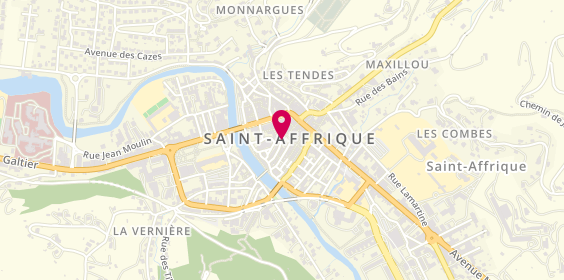 Plan de Mb Coiffure, 9 place de l'Hôtel de Ville, 12400 Saint-Affrique