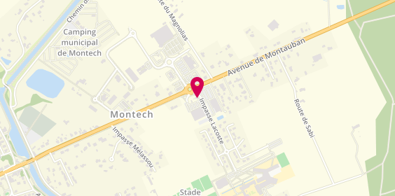 Plan de SR Coiffure, 930 avenue de Montauban, 82700 Montech