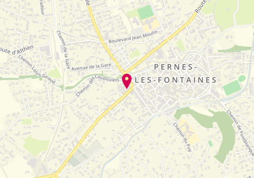 Plan de Palm Coiffure Beaute, 32 avenue Paul de Vivie, 84210 Pernes-les-Fontaines
