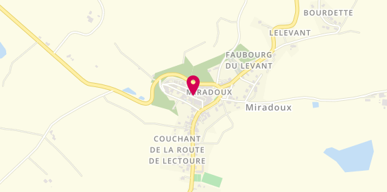 Plan de Coiffure Marie Helene, 5 Place du Foirail, 32340 Miradoux