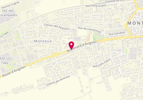 Plan de Odile Coiffure, 241 Route d'Avignon, 84170 Monteux
