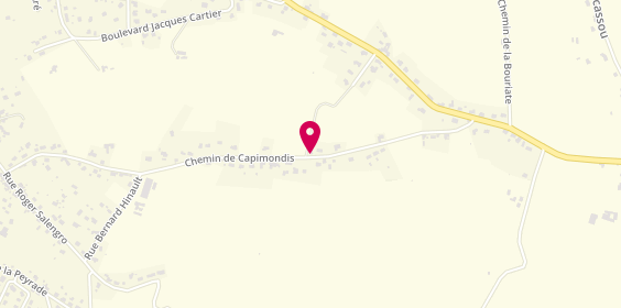 Plan de Coiffure'A Domicile'Marie-Ange, 19 Bis Chemin Capimondis, 81400 Carmaux