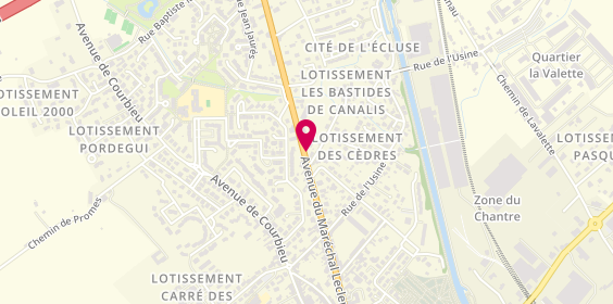 Plan de Pascal Coste, Centre Commercial Leclerc Artel Est, 82100 Castelsarrasin