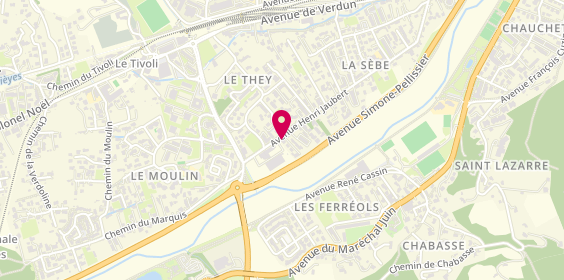 Plan de Coiffure Mireille, 87 avenue Henri Jaubert, 04000 Digne-les-Bains