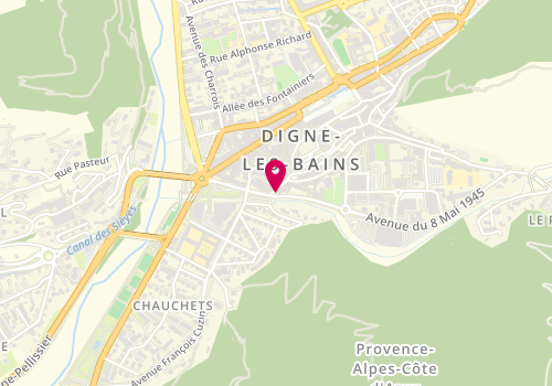 Plan de Salon Pascale, 1 avenue du 8 Mai 1945, 04000 Digne-les-Bains