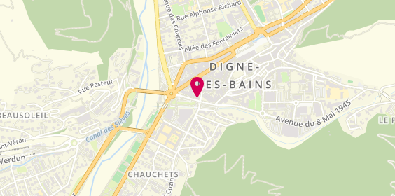 Plan de MP Coiffure, 15 Boulevard Thiers, 04000 Digne-les-Bains