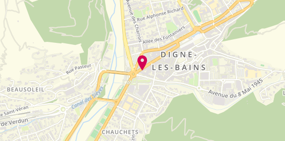 Plan de Le Jardin d'Eden, 4 Boulevard Gassendi, 04000 Digne-les-Bains
