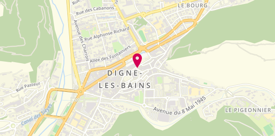 Plan de Nuance Coiffure Pro, 1 Rue Capitoul, 04000 Digne-les-Bains