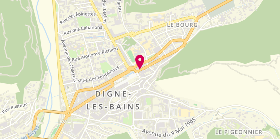Plan de O Bar des Coiffeurs, 75 Boulevard Gassendi, 04000 Digne-les-Bains
