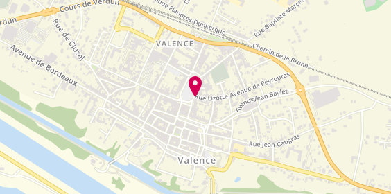 Plan de Pause Coiffure, 52 place Jean Baptiste Chaumeil, 82400 Valence D'agen