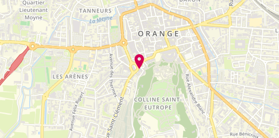 Plan de Angie Coiffure, 68 Cr Aristide Briand, 84100 Orange
