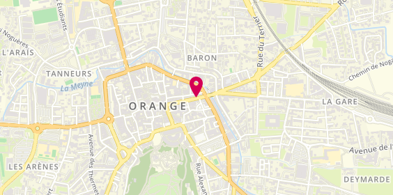 Plan de CG Coiffure, 34 Rue de la République, 84100 Orange