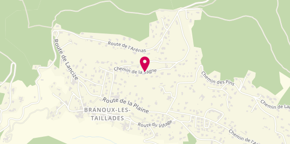 Plan de Armelle Coiffure et Onglerie, Chemin Sagne, 30110 Branoux-les-Taillades